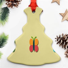 Spring Butterfly Wallpapers Beauty Cute Funny Ornament (christmas Tree)  by Mariart