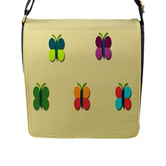 Spring Butterfly Wallpapers Beauty Cute Funny Flap Messenger Bag (l) 