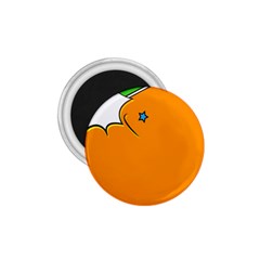 Star Line Orange Green Simple Beauty Cute 1 75  Magnets by Mariart