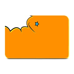 Star Line Orange Green Simple Beauty Cute Plate Mats by Mariart