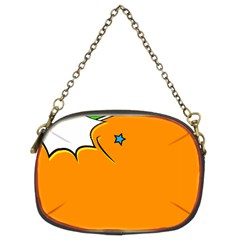 Star Line Orange Green Simple Beauty Cute Chain Purses (two Sides)  by Mariart