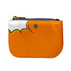 Star Line Orange Green Simple Beauty Cute Mini Coin Purses by Mariart