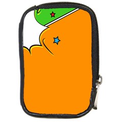 Star Line Orange Green Simple Beauty Cute Compact Camera Cases by Mariart