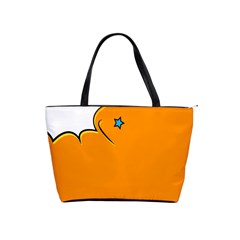 Star Line Orange Green Simple Beauty Cute Shoulder Handbags by Mariart