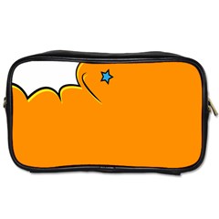 Star Line Orange Green Simple Beauty Cute Toiletries Bags