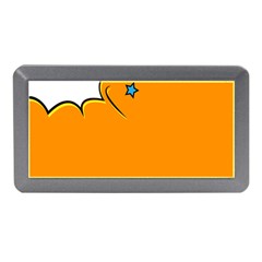 Star Line Orange Green Simple Beauty Cute Memory Card Reader (mini) by Mariart