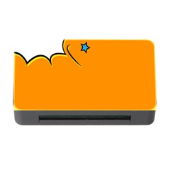 Star Line Orange Green Simple Beauty Cute Memory Card Reader With Cf by Mariart