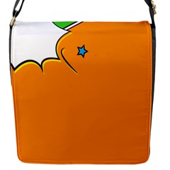 Star Line Orange Green Simple Beauty Cute Flap Messenger Bag (s)