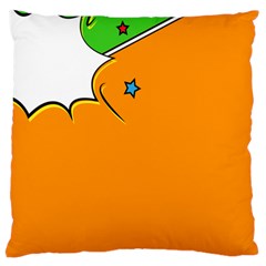 Star Line Orange Green Simple Beauty Cute Standard Flano Cushion Case (two Sides)