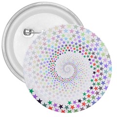 Prismatic Stars Whirlpool Circlr Rainbow 3  Buttons