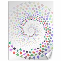 Prismatic Stars Whirlpool Circlr Rainbow Canvas 36  X 48   by Mariart