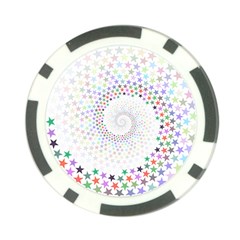 Prismatic Stars Whirlpool Circlr Rainbow Poker Chip Card Guard (10 Pack)