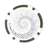 Prismatic Stars Whirlpool Circlr Rainbow Poker Chip Card Guard (10 pack) Front