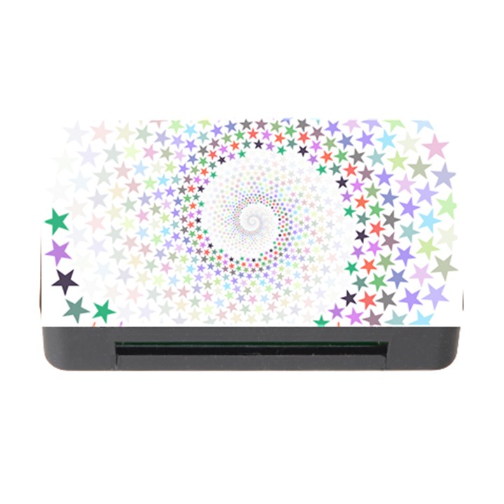 Prismatic Stars Whirlpool Circlr Rainbow Memory Card Reader with CF