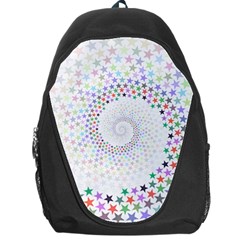 Prismatic Stars Whirlpool Circlr Rainbow Backpack Bag by Mariart