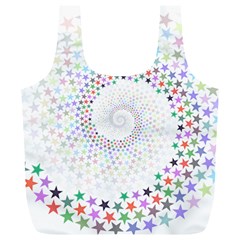 Prismatic Stars Whirlpool Circlr Rainbow Full Print Recycle Bags (l)  by Mariart