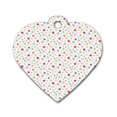 Star Rainboe Beauty Space Dog Tag Heart (one Side) by Mariart