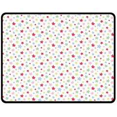 Star Rainboe Beauty Space Double Sided Fleece Blanket (medium)  by Mariart