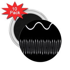 Style Line Amount Wave Chevron 2 25  Magnets (10 Pack) 