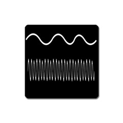 Style Line Amount Wave Chevron Square Magnet by Mariart