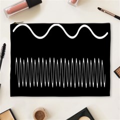 Style Line Amount Wave Chevron Cosmetic Bag (xl) by Mariart