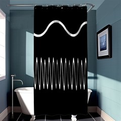 Style Line Amount Wave Chevron Shower Curtain 36  X 72  (stall)  by Mariart