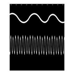 Style Line Amount Wave Chevron Shower Curtain 60  X 72  (medium) 