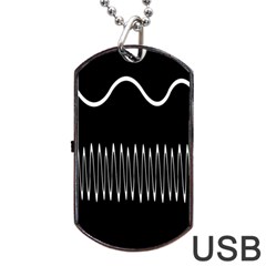 Style Line Amount Wave Chevron Dog Tag Usb Flash (two Sides) by Mariart