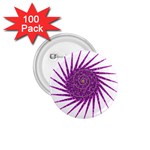 Spiral Purple Star Polka 1.75  Buttons (100 pack)  Front