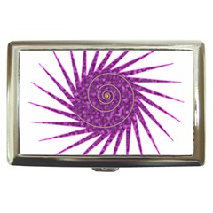 Spiral Purple Star Polka Cigarette Money Cases