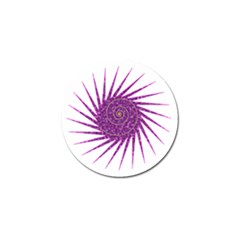 Spiral Purple Star Polka Golf Ball Marker by Mariart