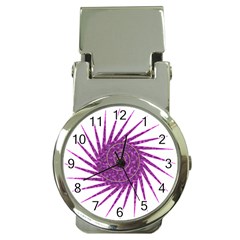 Spiral Purple Star Polka Money Clip Watches by Mariart