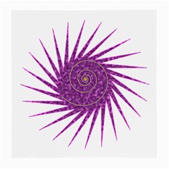 Spiral Purple Star Polka Medium Glasses Cloth by Mariart