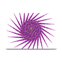 Spiral Purple Star Polka Plate Mats by Mariart