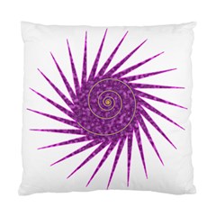 Spiral Purple Star Polka Standard Cushion Case (one Side) by Mariart