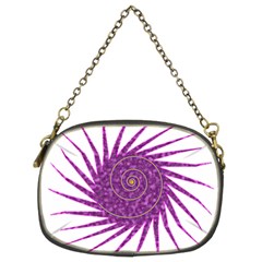 Spiral Purple Star Polka Chain Purses (two Sides)  by Mariart