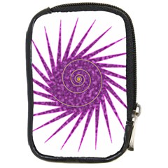 Spiral Purple Star Polka Compact Camera Cases by Mariart