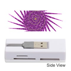 Spiral Purple Star Polka Memory Card Reader (stick) 