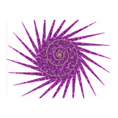 Spiral Purple Star Polka Double Sided Flano Blanket (mini)  by Mariart