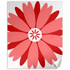 Sunflower Flower Floral Red Canvas 16  X 20   by Mariart