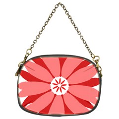 Sunflower Flower Floral Red Chain Purses (two Sides)  by Mariart