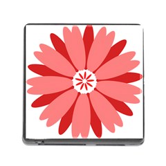 Sunflower Flower Floral Red Memory Card Reader (square) by Mariart