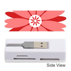 Sunflower Flower Floral Red Memory Card Reader (stick)  by Mariart