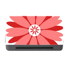 Sunflower Flower Floral Red Memory Card Reader With Cf by Mariart