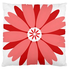 Sunflower Flower Floral Red Large Cushion Case (two Sides) by Mariart