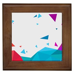 Triangle Chevron Colorfull Framed Tiles