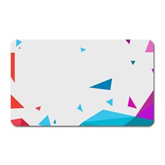 Triangle Chevron Colorfull Magnet (rectangular) by Mariart