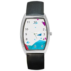 Triangle Chevron Colorfull Barrel Style Metal Watch