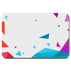 Triangle Chevron Colorfull Large Doormat 