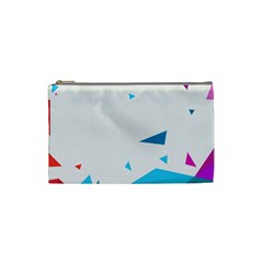 Triangle Chevron Colorfull Cosmetic Bag (Small) 